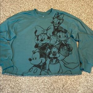 Adorable Disney Graphic Drawing semi cropped Sweatshirt
